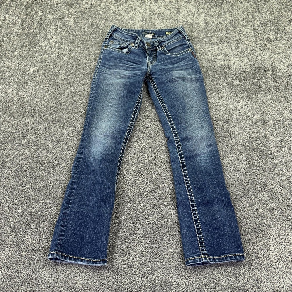 Silver Jeans Jeans Womens W25 Blue Suki Capri Denim Medium Wash Casual